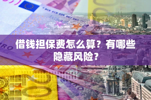 武汉借钱担保费怎么算？有哪些隐藏风险？