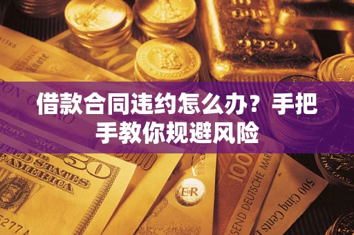 武汉借款合同违约怎么办？手把手教你规避风险