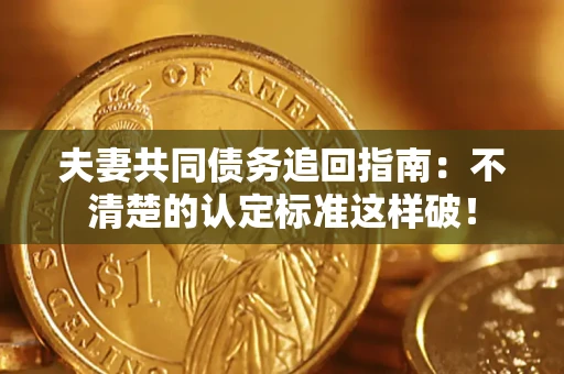 武汉夫妻共同债务追回指南：不清楚的认定标准这样破！