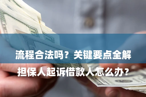 武汉

担保人起诉借款人怎么办？流程合法吗？关键要点全解析