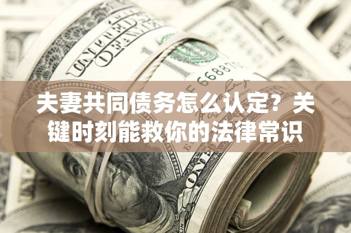 武汉夫妻共同债务怎么认定？关键时刻能救你的法律常识