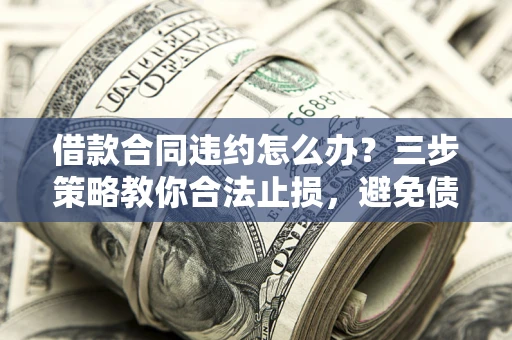 武汉借款合同违约怎么办？三步策略教你合法止损，避免债务危机升级