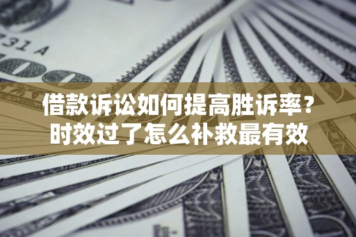 武汉借款诉讼如何提高胜诉率？时效过了怎么补救最有效