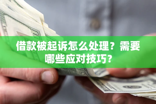 武汉借款被起诉怎么处理？需要哪些应对技巧？