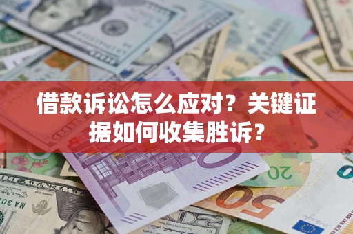 武汉借款诉讼怎么应对？关键证据如何收集胜诉？