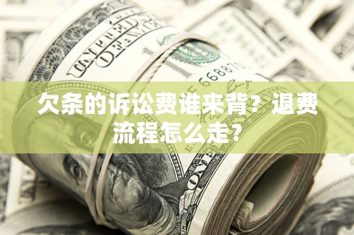 武汉欠条的诉讼费谁来背？退费流程怎么走？